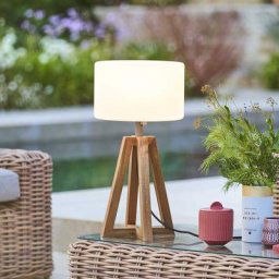 Lampe d'extérieur solaire Matia Blanc H. 59 cm Unisexe