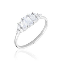 Bague Aranka Argent Blanc Oxyde De Zirconium