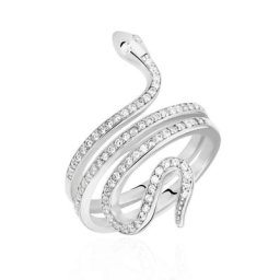 Bague Wesley Argent Blanc Oxydes De Zirconium
