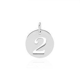 Pendentif Efiso Argent Blanc