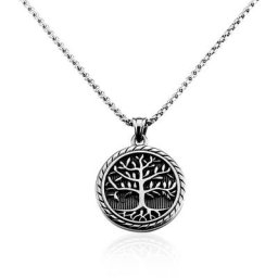 Collier Acier Vieillit Ron
