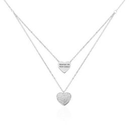 Collier Amarita Argent Blanc Oxyde De Zirconium