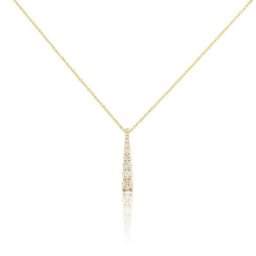Collier Plaqué Or Beisiris Oxydes De Zirconium