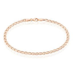 Bracelet Capucin Maille Marine Plate Or Rose