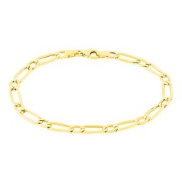 Bracelet Ophelio Maille Alternee 1/1 Or Jaune