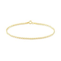 Bracelet Capucin Maille Marine Plate Or Jaune
