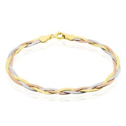 Bracelet Elae Argent Tricolore