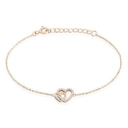 Bracelet Donatiane Argent Rose Oxyde De Zirconium