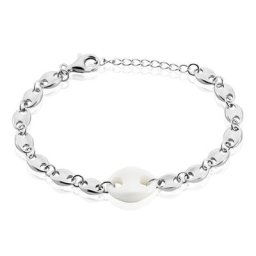 Bracelet Ashoka Argent Blanc Céramique