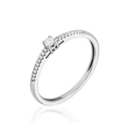 Bague Eliisa Or Blanc Diamant