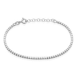 Bracelet Argent Blanc Elios Oxydes De Zirconium