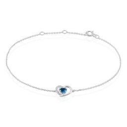 Bracelet Or Blanc Eliana Topaze Oxydes