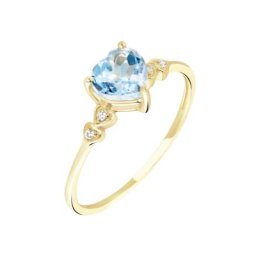 Bague Ashvin Or Jaune Topaze Et Oxyde