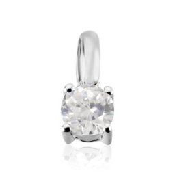 Pendentif Victoria Or Blanc Diamant