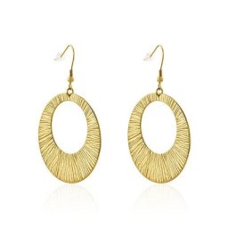 Boucles D'oreilles Pendantes Acier Doré Rohan