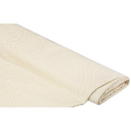 Tissu pour rideaux « vagues jacquard », nature