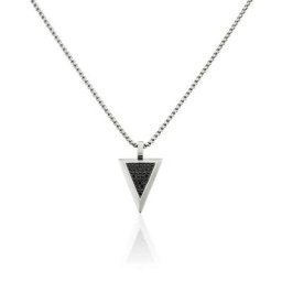 Collier Acier Blanc Stans Oxydes De Zirconium