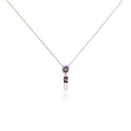 Collier Argent Rose Brenna Oxydes De Zirconium