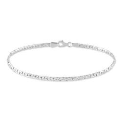 Bracelet Ivy Maille Haricot Or Blanc