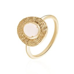 Bague Linna Plaqué Or Jaune Pierre De Lune