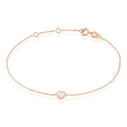 Bracelet Kadidjatou Or Rose Oxyde De Zirconium