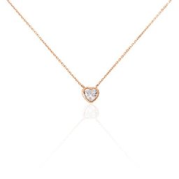 Collier Kadidjatou Or Rose Oxyde De Zirconium