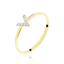 Bague De Phalange Celene Or Jaune Oxyde De Zirconium