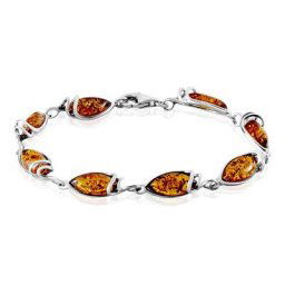 Bracelet Argent Blanc Dallal Ambres