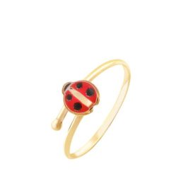 Bague Helidie Coccinelle Or Jaune