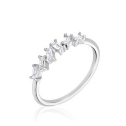 Bague Adonia Argent Blanc Oxyde De Zirconium