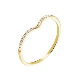Bague Dounia Or Jaune Oxyde De Zirconium