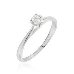 Bague Victoria Or Blanc Diamant