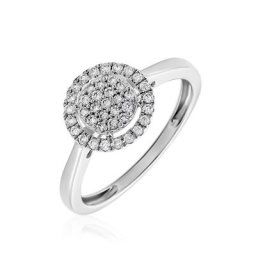 Bague Or Blanc Nawra Diamants Synthétiques