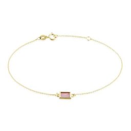 Bracelet Hallie Or Jaune Rhodochrosite
