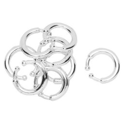 Set de faux piercing, argenté