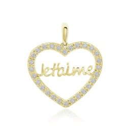 Pendentif Or Jaune Derry Oxyde De Zirconium