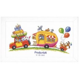 Tableau à broder ""vacances