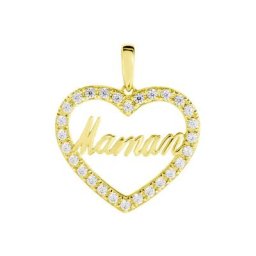 Pendentif Or Jaune Ramouna Oxyde De Zirconium