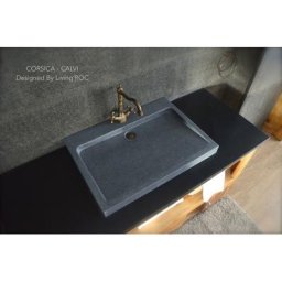 Vasque salle de bain A poser en Granit vA©ritable CALVI