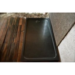Receveur de douche 160x90 en granit noir vA©ritable QUASAR SHADOW