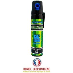 Bombe lacrymogène 75ml aérosol spray lacrymo - GAZ CS