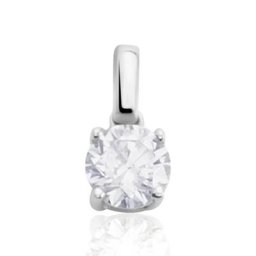 Pendentif Victoria Or Blanc Diamant