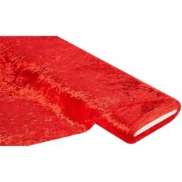 Panne de velours, rouge vif