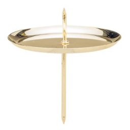 Supports de bougies, doré, 6 cm Ø, 4 pièces