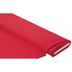 Tissu en viscose stretch « à pois », rouge/blanc