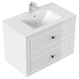 Meuble salle de bain Firenze 80 Cottage Blanc brillant