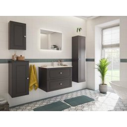 Ensemble meuble SDB Firenze 80 Cottage 5pcs miroir à LED Anthracite