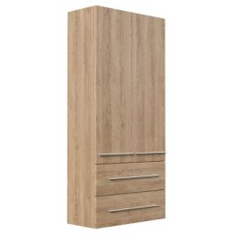 Armoire haute XL décor chêne