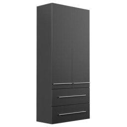 Armoire haute XL noir satiné