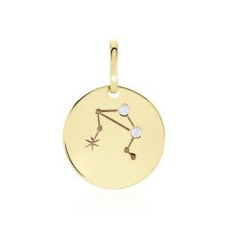 Pendentif Or Jaune Astraea Oxyde De Zirconium
